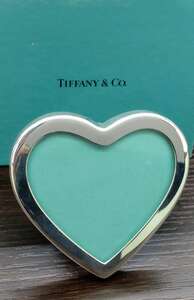 ＃1524　TIFFANY＆Co．ティファニー T＆Co．ハート SV925 フォトスタンド フレーム 写真たて インテリア ブランド 