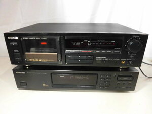 ◆◇350 KENWOOD カセットデッキ KX-4520 AM-FM ステレオチューナー KT-5020 通電〇◇◆