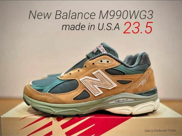 希少サイズ！New Balance M990WG3 23.5㎝ ニューバランス USA製 レディースサイズ