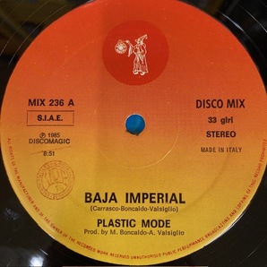 Plastic Mode Baja Imperial Discomagic Records MIX236 イタロ・ディスコ Klein & M.B.O. LARRY LEVAN Ron Hardy の画像3