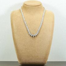 超豪華！上質な天然ダイヤ 10ctオーバー 鑑定付【10.00ct】PT850 33.0g 42cm プラチナ ラウンド 大粒ダイヤモンドペンダント 仕上_画像7