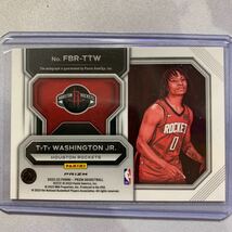 2022-23 Panini Prizm ファーストブレークサイン入り Tyty Washington JR ロケット #FBR-TTW_画像2