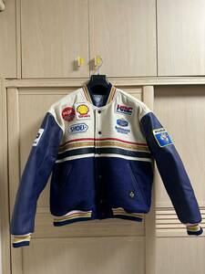  未使用 ロスマンズ Rothmans ホンダ honda レーシング 豪華刺繍ロゴ ジャケット XLサイズ NSR CBR