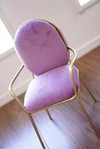 ドール椅子 1/4 MDD SDM MSD 家具 ドールチェア 紫_画像1