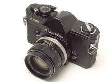 FUJICA ST701 ブラックペイント ＋ FUJINON 55mm F1.8 (外観程度良品/中古/訳アリ） 純正カメラケース付_画像2