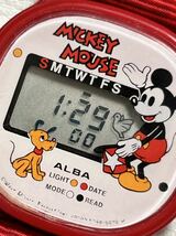 SEIKO アルバ ミッキー マウスデジタル腕時計アンティーク稼働品_画像5