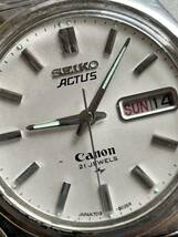 SEIKO セイコー CANONアクタス1977年家庭平和賞刻印 ジャンク_画像9