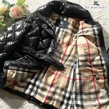 大きいサイズ4L●バーバリーロンドン 2way ダウンジャケット ベスト BURBERRY LONDON レディース ハンガリーグース ノバチェック XXXL 46_画像1