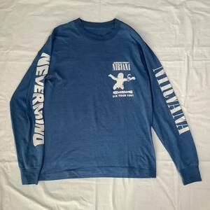 激レア! 1990s Nirvana Nevermind U.K.ツアー パーキングロット カート・コバーン ヴィンテージ Tシャツ シングルステッチ