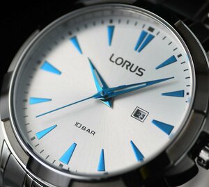 新品1円 セイコーLORUS 100m防水 ボーイズ メンズ 男女兼用 レディース サファイアブルー 逆輸入 ヨーロッパ 激レア日本未発売 SEIKO