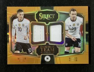 PANINI 2017-18 SELECT MESUT OZIL MARIO GOTZE メスト エジル マリオ ゲッツェ ドイツ代表 75枚限定 オレンジ コンボジャージカード