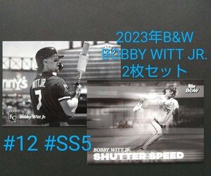 【BOBBY WITT JR. 2023 topps B&W 】 #12 #SS5 各1枚 BLACK & WHITE