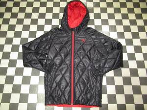 *PUMA/ Puma * beautiful goods L with a hood quilting cotton inside half coat black / red 