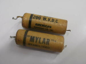 0.7 MF uf - 200V/AMERICAN RADIONIC Wax コンデンサの2本セットその2