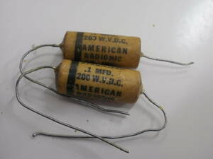 0.1 MF uf - 200V/AMERICAN RADIONIC Wax コンデンサの2本セットその4