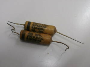 0.001 MF uf - 200V/AMERICAN RADIONIC Wax コンデンサの2本セットその3