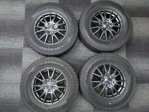 送料無料【Weds】アルミ☆6.5J×16インチ+40 PCD114.3-5穴☆2017年製 DUNLOP WM02 225/70Ｒ16[中古スタッドレス]タイヤ&ホイール 千曲店