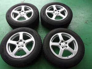 送料無料【Uグループ】ハリアー、RAV4他！7J×17+38 PCD114.3-5穴☆WINTERMAXX　SJ8♪225/65R17[中古]冬用