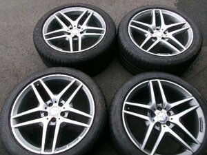 送料無料【ベンツ】Sクラス[AMG純正]アルミ☆8.5J×19+38　9.5Jx19+38　PCD112-5穴☆BRIDGESTONE　POTENZA　S001 245/45R19☆4本　若槻店