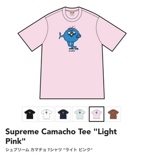 Supreme Camacho Tee Light Pink シュプリーム カマチョ Tシャツ ライト ピンク Mサイズ