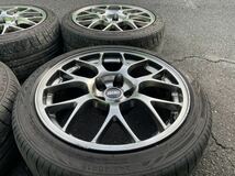 三菱 ランエボ ランサーエボリューションX 純正OP BBS RG406 18インチ 8.5J +38 PCD114.3 希少 アルミ ホイール _画像7