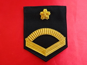 海上自衛隊三等海曹階級章（昭和期？デッドストック品）海上自衛隊階級章