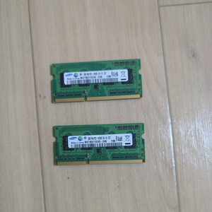 SAMSUNG SO-DIMM PC3 4GB(2GBを2枚)