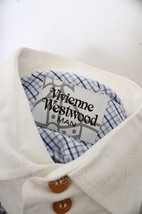 【USED】Vivienne Westwood MAN / オーブチェック切り替えクラールシャツ 【中古】 46 サックスｘホワイト O-23-11-26-033-bl-YM-IK_画像6