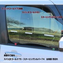 スパッタゴールド:NV350キャラバン(12y～)バンSPL標準幅 （ハイルーフDX3/6/9人乗り）◇運転席 助手席・カット済みカーフィルム_画像2