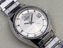 ■EDOX　SILVERHORN■1970年代　エドックス シルバーホーン　自動巻 メンズ腕時計■オリジナルブレス　ビンテージ_画像2