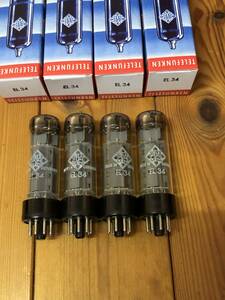 ☆テレフンケン TELEFUNKEN EL34/6CA7 Made in Germany クアッド NOS☆