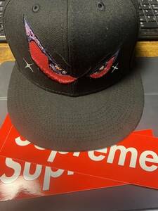 Supreme シュプリーム キャップ NEW ERA ニューエラ アイ Eyes New Era Hat ブラック 黒 7 5/8(60.6cm) 帽子