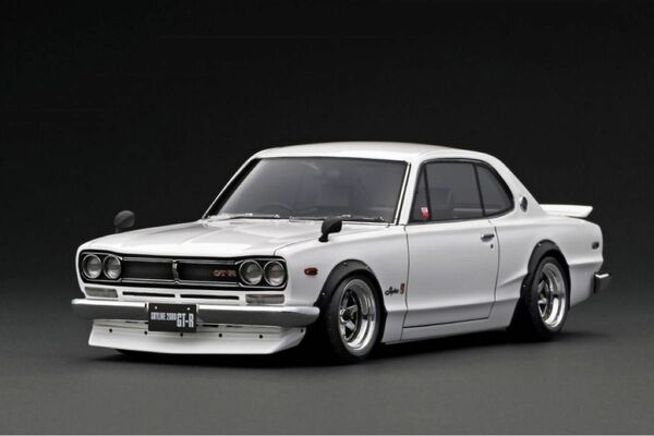 イグニッションモデル 1/18 Nissan Skyline 2000 GT-R (KPGC10) White【IG3235】希少