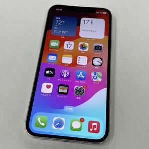 バッテリー新品100％◆SIMフリー 物理デュアルSIM 2枚挿しOK iPhone12Pro 128GB シルバー 中古本体◆送料無料の画像1