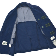 雰囲気◎ イタリア製 CAMPLIN カンプリン モールスキン ピーコート Pコート size.50 ブルー フレンチワーク VINTAGE _画像6