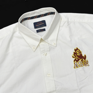 未使用 IZOD COLLEGIATE ASU アリゾナ カレッジ ホワイト ボタンダウンシャツ size.XL 白