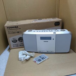 東芝 SD/USB/CDラジオ TY-CRX71 ワイドFM 2016年製 リモコン付 TOSHIBA