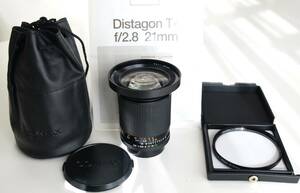 【美品】 コンタックス ディスタゴン Contax Carl Zeiss T* Distagon 21mm f2.8 MMJ Japan Y/Cマウント