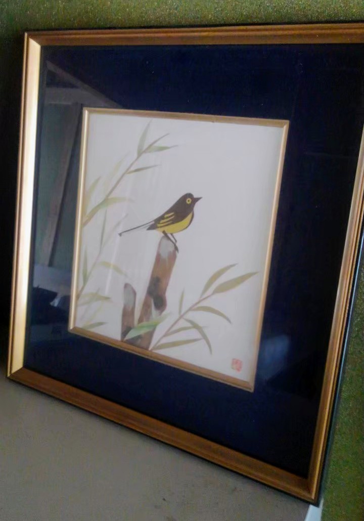 ⑤Treasure, rare, expensive, out of the storehouse, painting, painting by a famous artist, sparrow, landscape painting, animal, painting, antique, antique art, antique, masterpiece, original, Uri Masashi, Tsume Masashi, Japanese painting, Painting, Japanese painting, Flowers and Birds, Wildlife