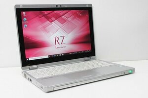 1円スタート Windows11 無料変更 軽量745g 2in1PC Panasonic レッツノート CF-RZ6 Windows10 第7世代 Core i5 SSD256GB メモリ8GB