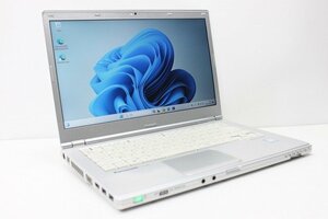 1円スタート ノートパソコン Windows11 Panasonic レッツノート CF-LX6 第7世代 Core i5 SSD256GB メモリ8GB Windows10 14インチ カメラ