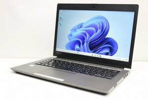 1円スタート ノートパソコン Windows11 第7世代 Core i5 SSD256GB メモリ8GB 東芝 dynabook R63 Windows10 13.3インチ カメラ 軽量 薄型