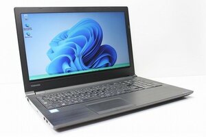 1円スタート ノートパソコン Windows11 東芝 dynabook B65 15.6インチ 第8世代 Core i5 メモリ16GB SSD256GB DVDドライブ Windows10 10キー