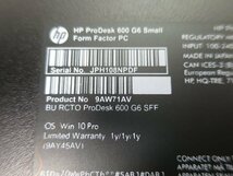 ●●【難あり】HP ProDesk 600 G6 SFF / i5-10500 / 16GBメモリ / 1TB HDD / Windows 11 Pro【 中古デスクトップパソコンITS JAPAN 】_画像10