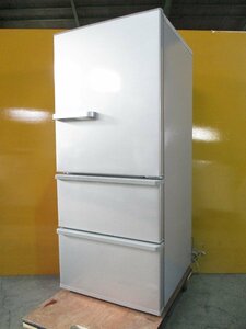 ◎AQUA アクア 3ドア ノンフロン冷凍冷蔵庫 272L 右開き AQR-27H(S) ミスティシルバー 2019年製 直接引取OK w1186