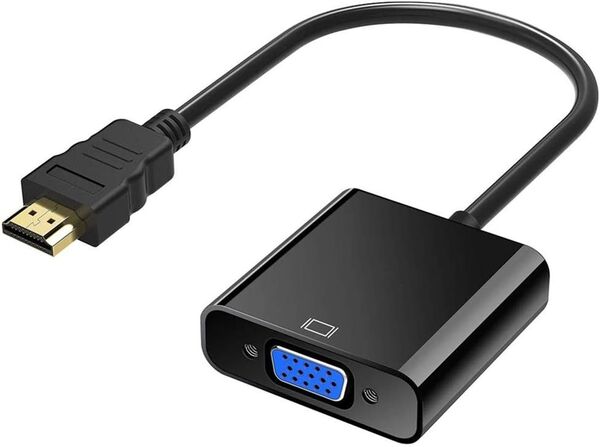 HDMI to VGA変換アダプタ hdmi→VGA変換 アダプタ ケーブル HD 1080P 対応