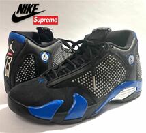 Supreme × NIKE AIR JORDAN 14 RETRO S BV7630-004 シュプリーム ナイキ エアジョーダン レトロ スタッズ スニーカー US9.5 正規品_画像1