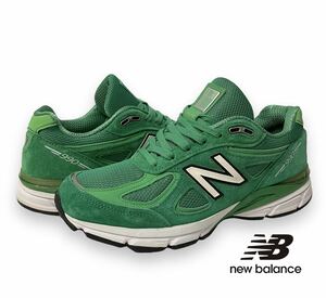 USA製 New Balance M990NG4 FOUR LEAF CLOVER Green ニューバランス スニーカー グリーン メッシュ スエード ランニングシューズ 正規品