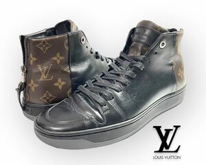 Louis Vuitton ルイヴィトン モノグラムマカサー レザー ハイカット バックジップ スニーカー メンズ7 シューズ MS0134 正規品