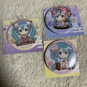 初音ミク はんなり京都 ミニキャラ 缶バッジ　セット